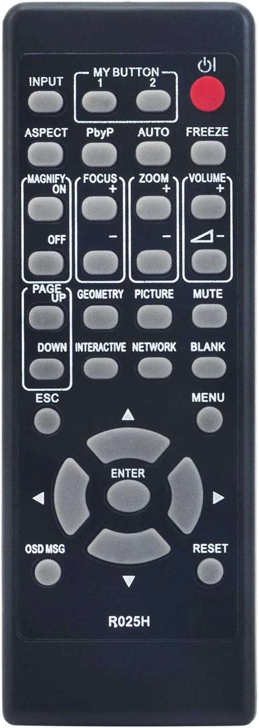 ریموت کنترل جایگزین Beyution R025H مناسب برای پروژکتورهای هیتاچی CP-EU4501WN CP-EU5001WN CP-EW3051WN CP-EW3551WN CP-EX3051WN CP-EW4051WN CP-EX5001WN CP-EX303 CP-EX353 CP-EX3551WN CP-EX4551WN