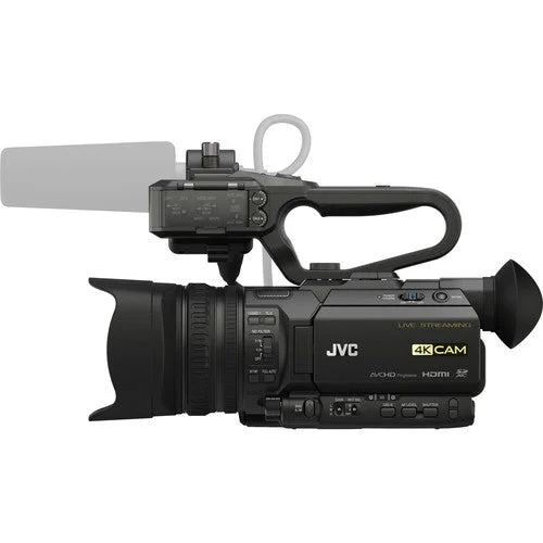 دوربین فیلمبرداری استریمینگ JVC GY-HM250 UHD 4K با گرافیک داخلی Lower-Thirds