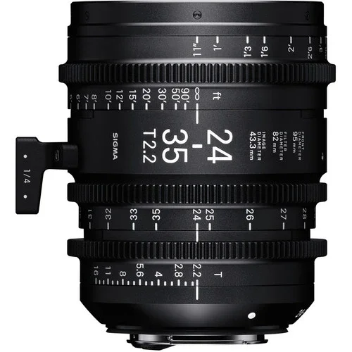 لنز زوم سیگما 24-35mm T2.2 فول فریم کاملاً درخشان