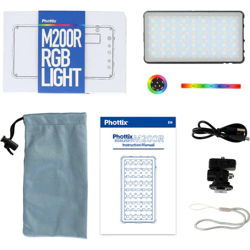 پنل نور ال ای دی RGB مدل Phottix M200R