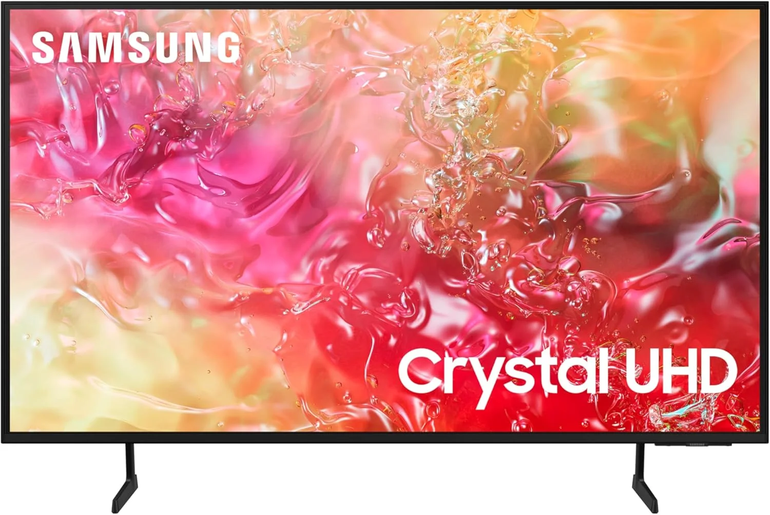 تلویزیون 75 اینچ سامسونگ کریستال UHD 4K مدل DU7000، PurColor، ارتقاء کیفیت تصویر به 4K، سیستم عامل Samsung Tizen، Q-Symphony، مشکی، UA75DU7000 - مدل 2024 (نسخه بین المللی)
