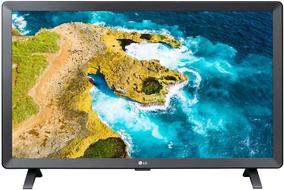 تلویزیون هوشمند ال ای دی HD ال جی مدل 24LQ520S-PU سایز 24 اینچ به همراه کابل HDMI 2.0 4K دکو گیر 6 فوت، محافظ برق 6 پورت با چراغ شب