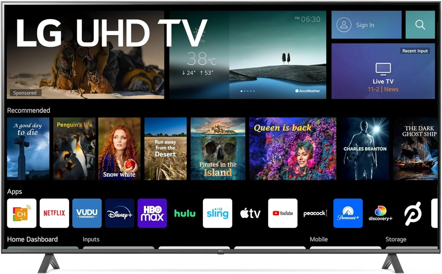 تلویزیون هوشمند ال جی 70 اینچ کلاس 4K UHD 2160P webOS - مدل 70UQ7070ZUD نسخه بین المللی (بازسازی شده)
