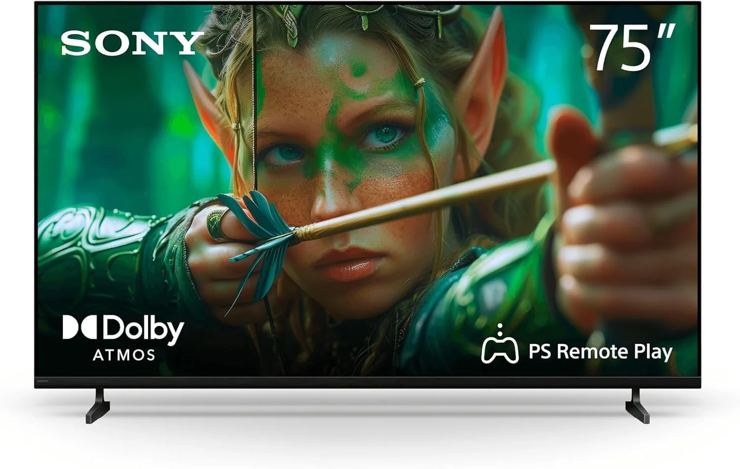 تلویزیون هوشمند 75 اینچی سونی BRAVIA 2 II 4K Ultra HD HDR LED Google TV (مدل 2025) با Dolby Atmos، کنترل صوتی و PS Remote Play – K75S21M2