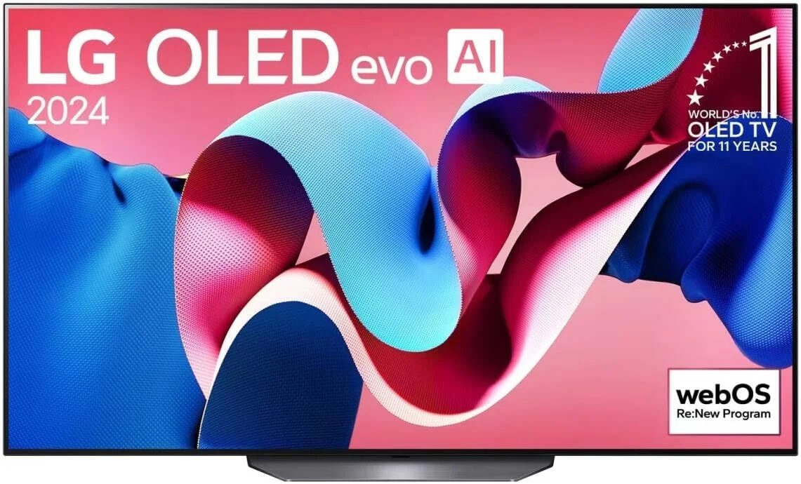 تلویزیون 55 اینچ 4K اولد ال‌جی مدل بین‌المللی – نمایشگر LG OLED55CS4VA OLED evo، پردازنده هوش مصنوعی α9 Gen7 4K، نرخ نوسازی 120 هرتز، Dolby Vision & Atmos، تلویزیون هوشمند webOS 24، مناسب بازی با G-Sync/FreeSync