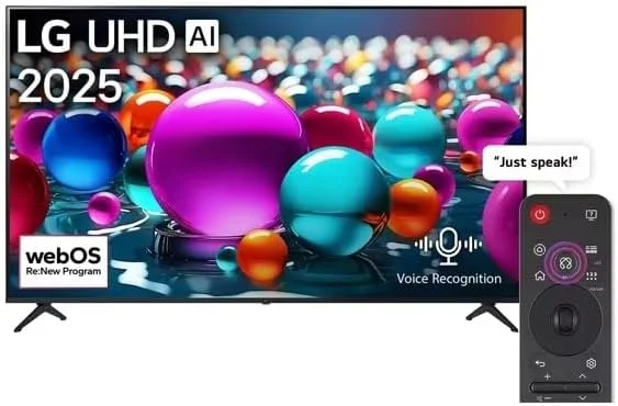 تلویزیون هوشمند 50 اینچ ال جی UHD AI UA85 4K با ریموت جادویی AI و HDR10 webOS25 مدل 2025