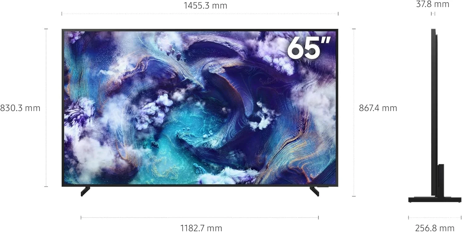تلویزیون 65 اینچ Neo QLED سامسونگ، QN900F، 8K، Mini LED، ارتقاء کیفیت تصویر 8K با هوش مصنوعی، طراحی قاب فلزی، فروشگاه هنری، بدون بازتاب نور، تلویزیون هوشمند Samsung Vision AI، (نسخه بین المللی 2025)