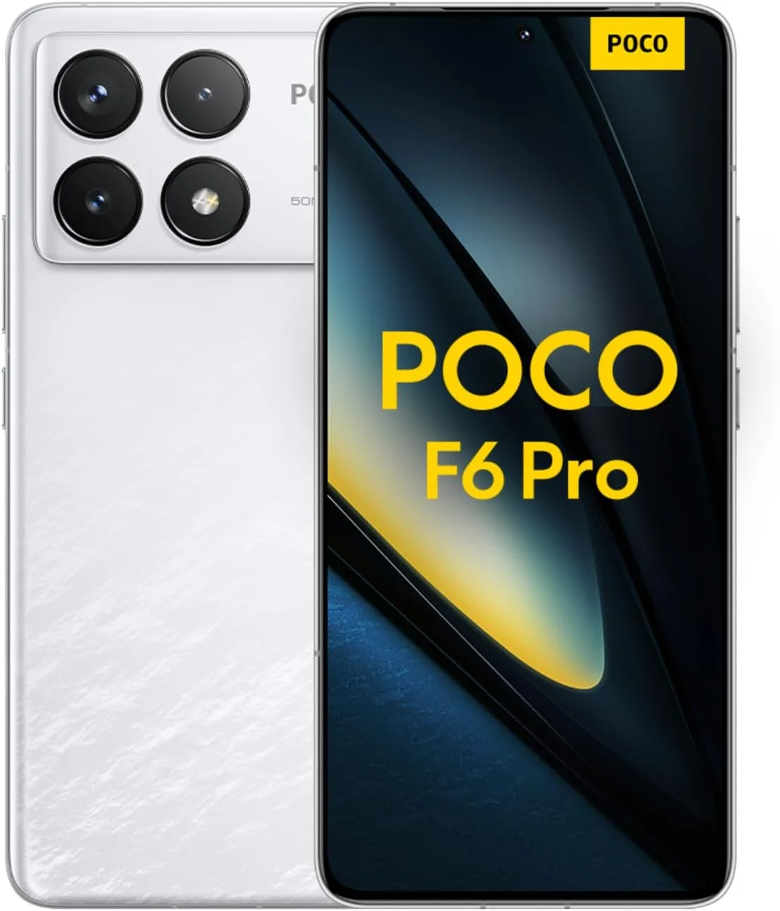 گوشی موبایل شیائومی POCO F6 Pro 5G، سفید (12 گیگابایت رم + 512 گیگابایت حافظه داخلی) | Snapdragon 8 Gen 2 | صفحه نمایش 6.67 اینچی AMOLED 120 هرتز | دوربین سه گانه با OIS 50+8+2 مگاپیکسل، دوربین جلو 16 مگاپیکسل