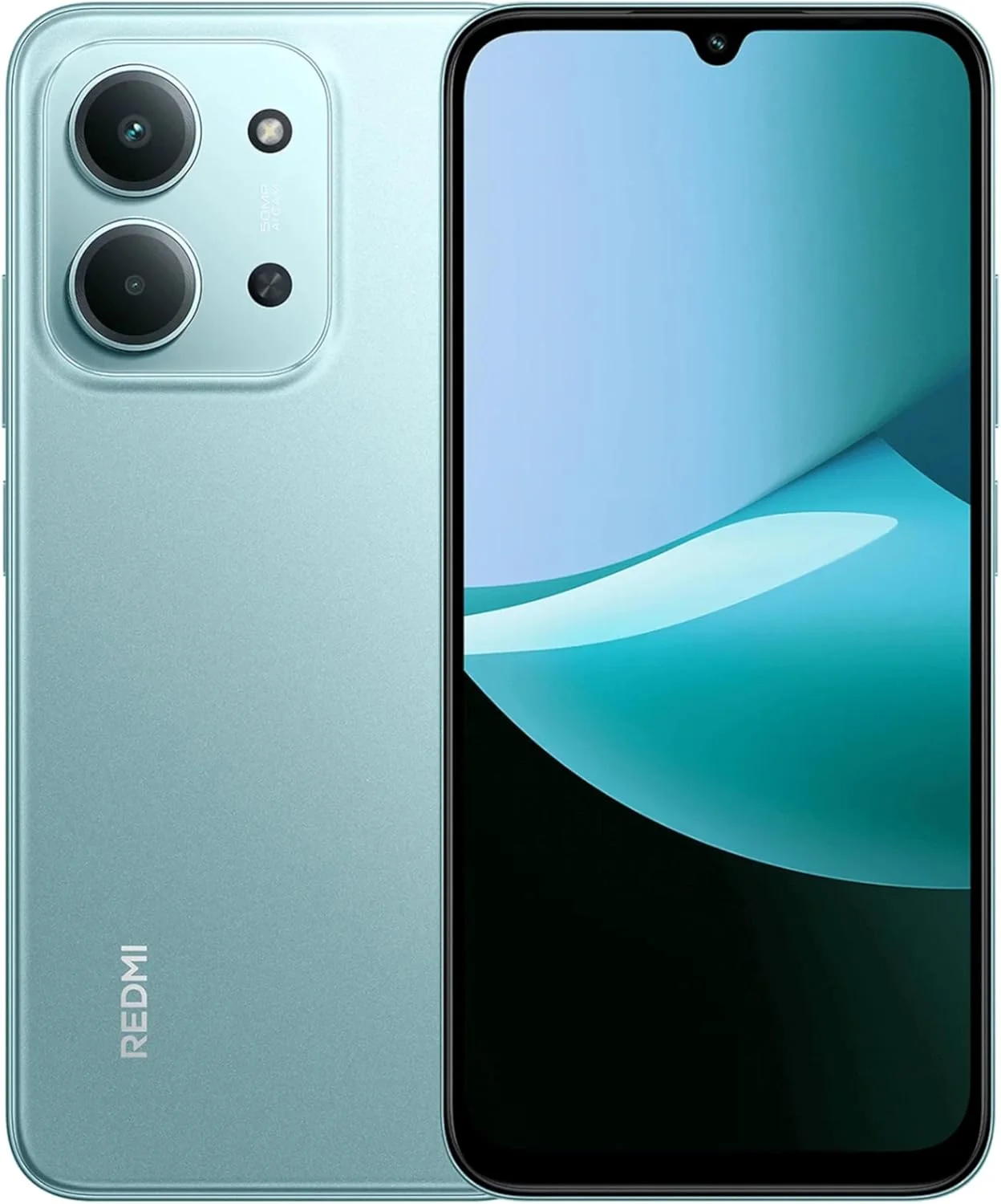 ردمی 15C 4G نعنایی 8GB+256GB، باتری حجیم 6000 میلی آمپر، نمایشگر 6.9 اینچی 120 هرتز، طراحی شیک، دوربین دوگانه 50 مگاپیکسلی AI، شارژ سریع 33 واتی - نسخه بین المللی