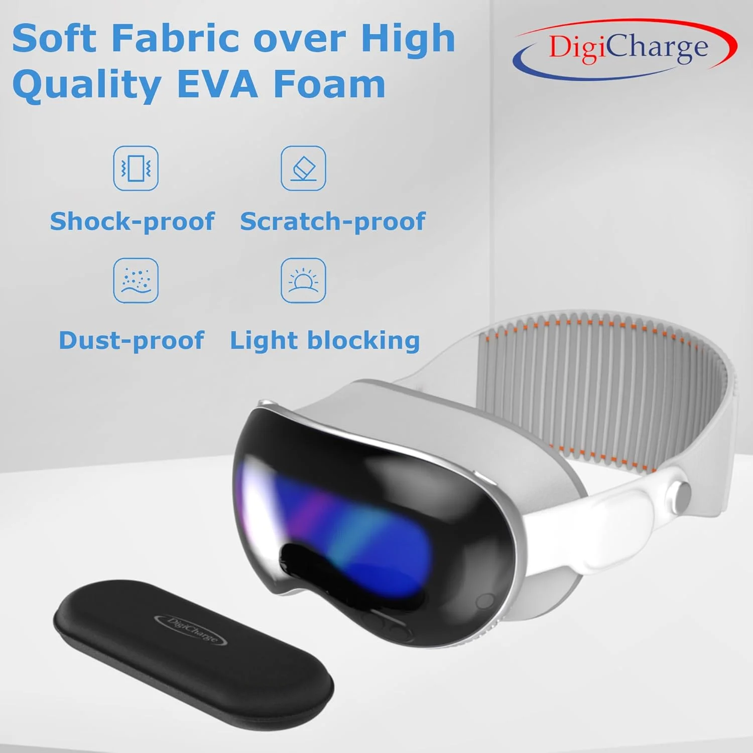 محافظ لنز Digicharge سازگار با Vision Pro، Quest 3/2/1، Rift S، Valve Index، Pico 4 و HP Reverb G2، محافظت از لنز در برابر خط و خش، گرد و غبار و نور خورشید
