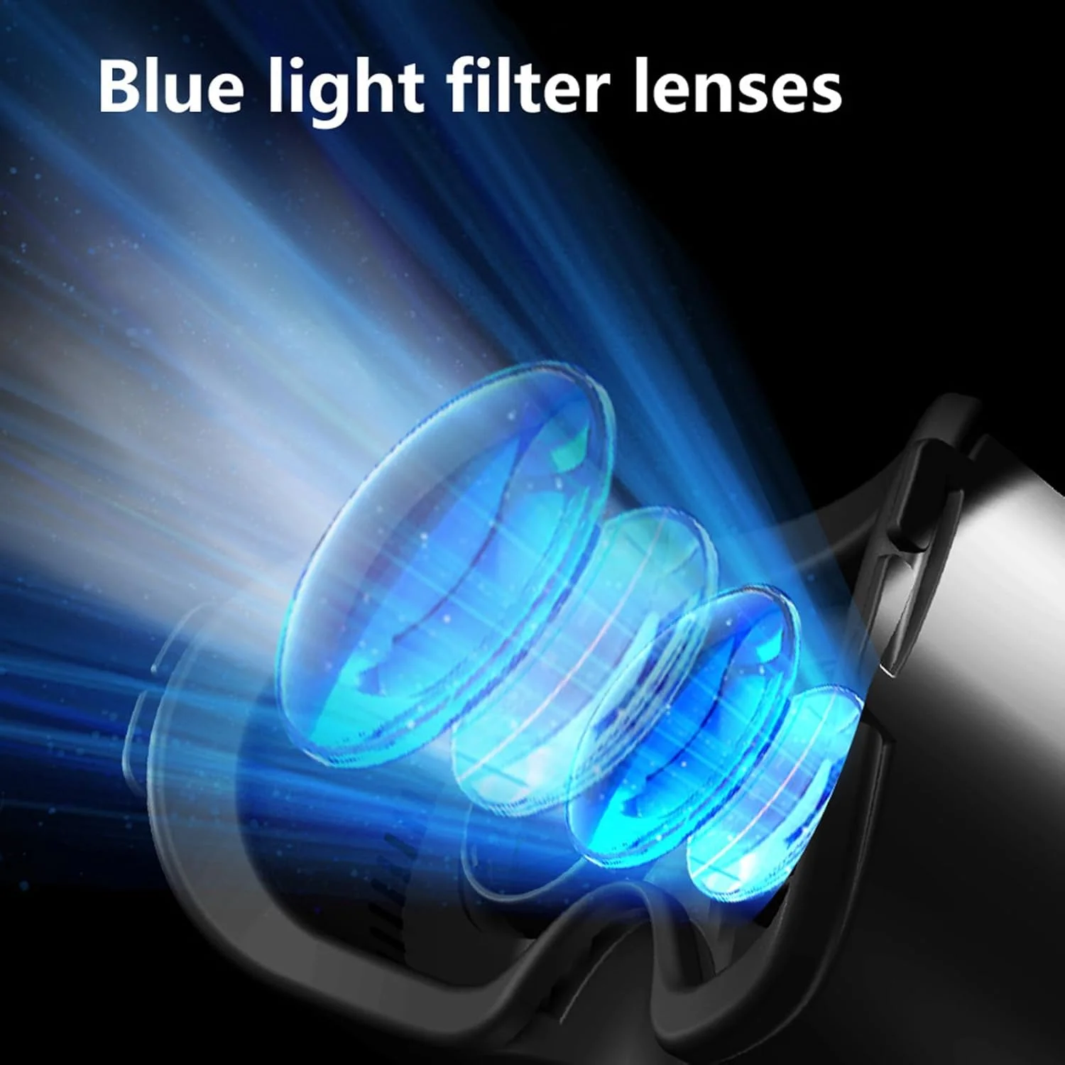 عینک واقعیت مجازی با فیلتر نور آبی و دیوپتر قابل تنظیم، برای گوشی های 5-7 اینچی اندروید برای تماشای فیلم و بازی های موبایلی