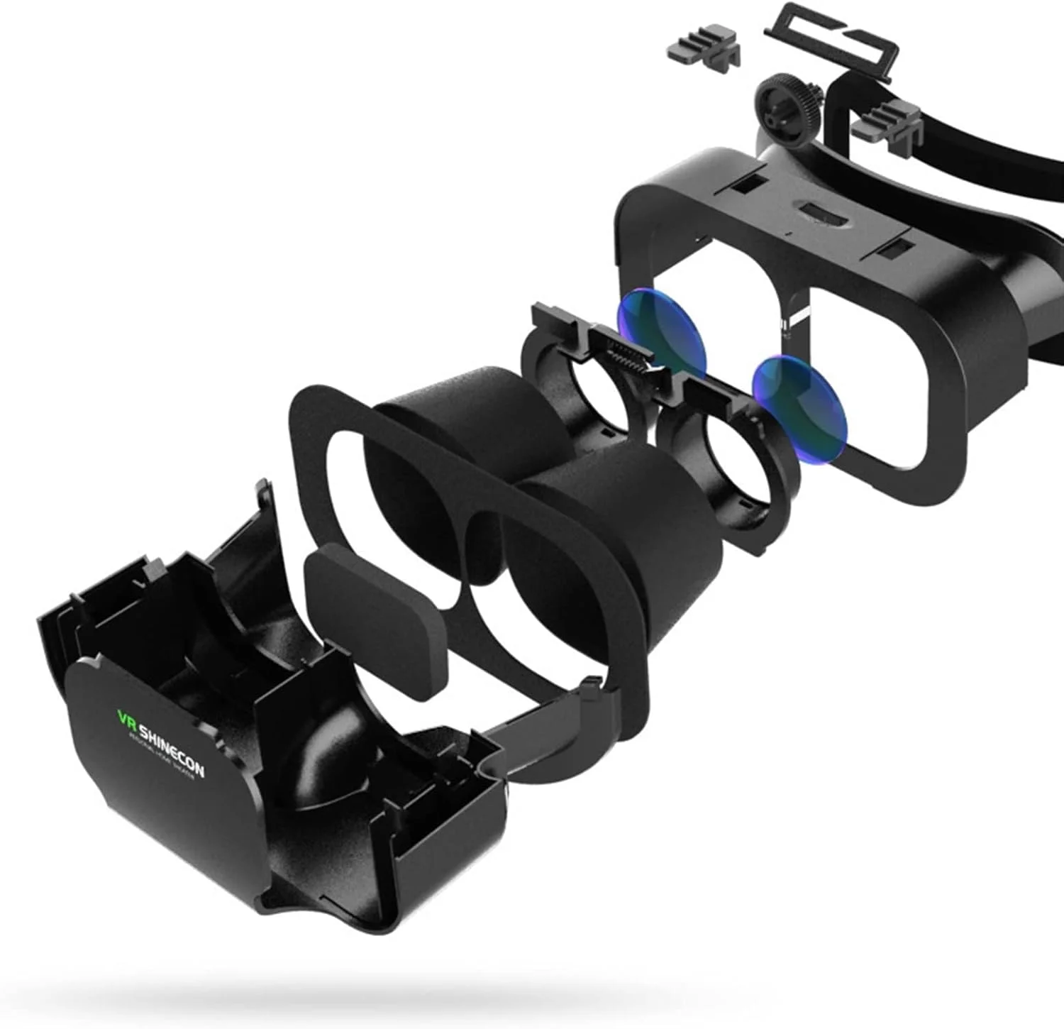 عینک واقعیت افزوده، عینک سه بعدی فیلم گوشی موبایل قابل حمل، هدفون