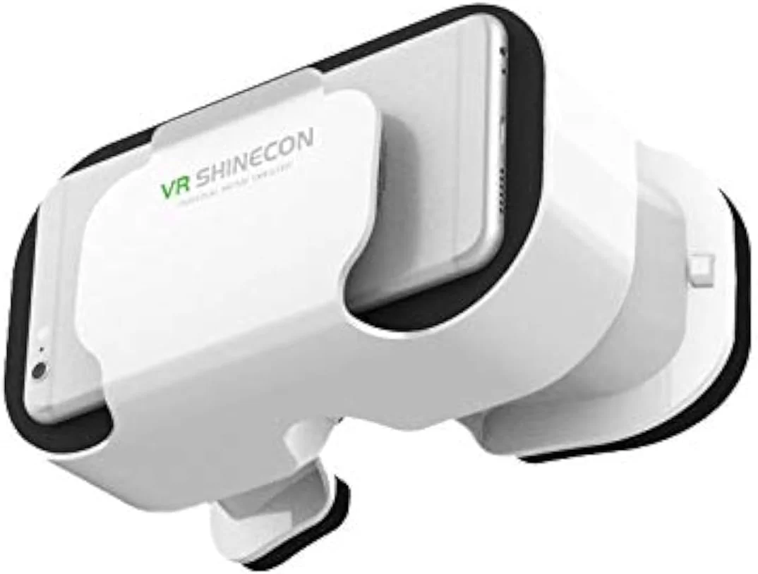 هدست واقعیت مجازی VR 5.0 برای گوشی هوشمند سونی اکسپریا XZ1، بازی های سه بعدی واقعیت مجازی، قابل تنظیم (سفید)