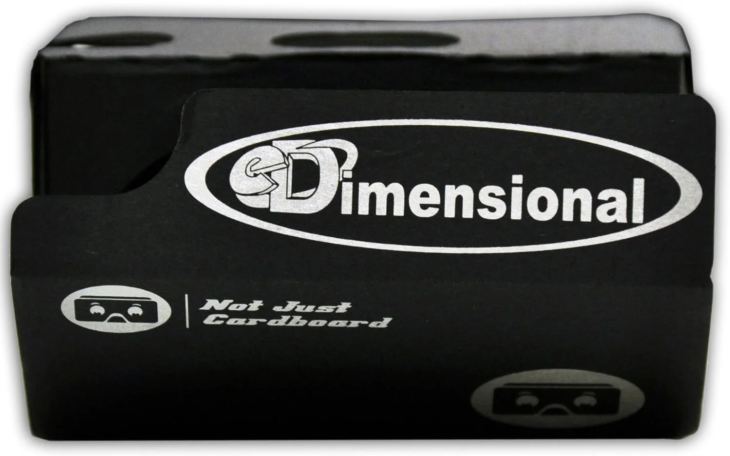 کیت کامل Google Cardboard V2 هدست واقعیت مجازی نسخه 2.0 با بند سر، دستورالعمل های ویدئویی و پورتال واقعیت مجازی با دکمه لمسی - برای آیفون و اندروید (مشکی) از Not Just Cardboard