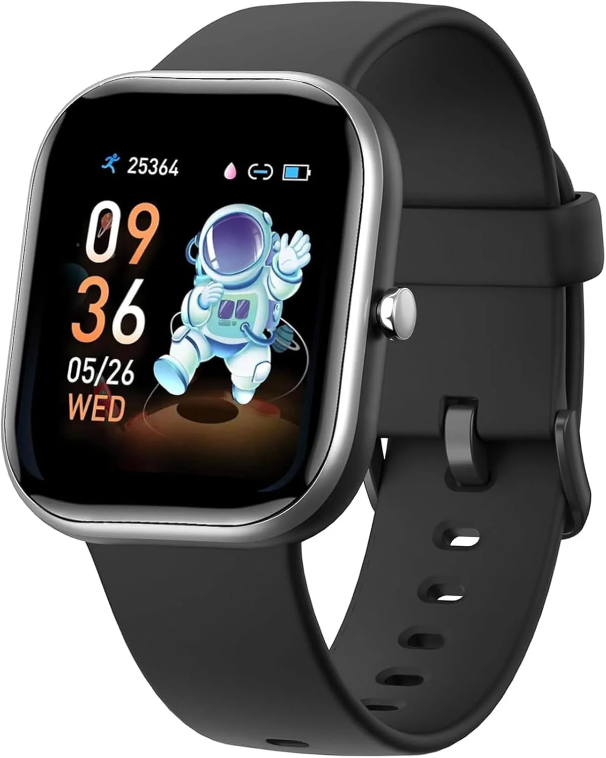 ساعت هوشمند کودکان ZONEY برای پسران و دختران، ساعت ردیاب فعالیت تناسب اندام کودکان ضد آب IP68، نظارت بر ضربان قلب و خواب، 8 حالت ورزشی، گام شمار، شمارشگر کالری، ساعت زنگ دار، هدیه کودکان (مشکی)