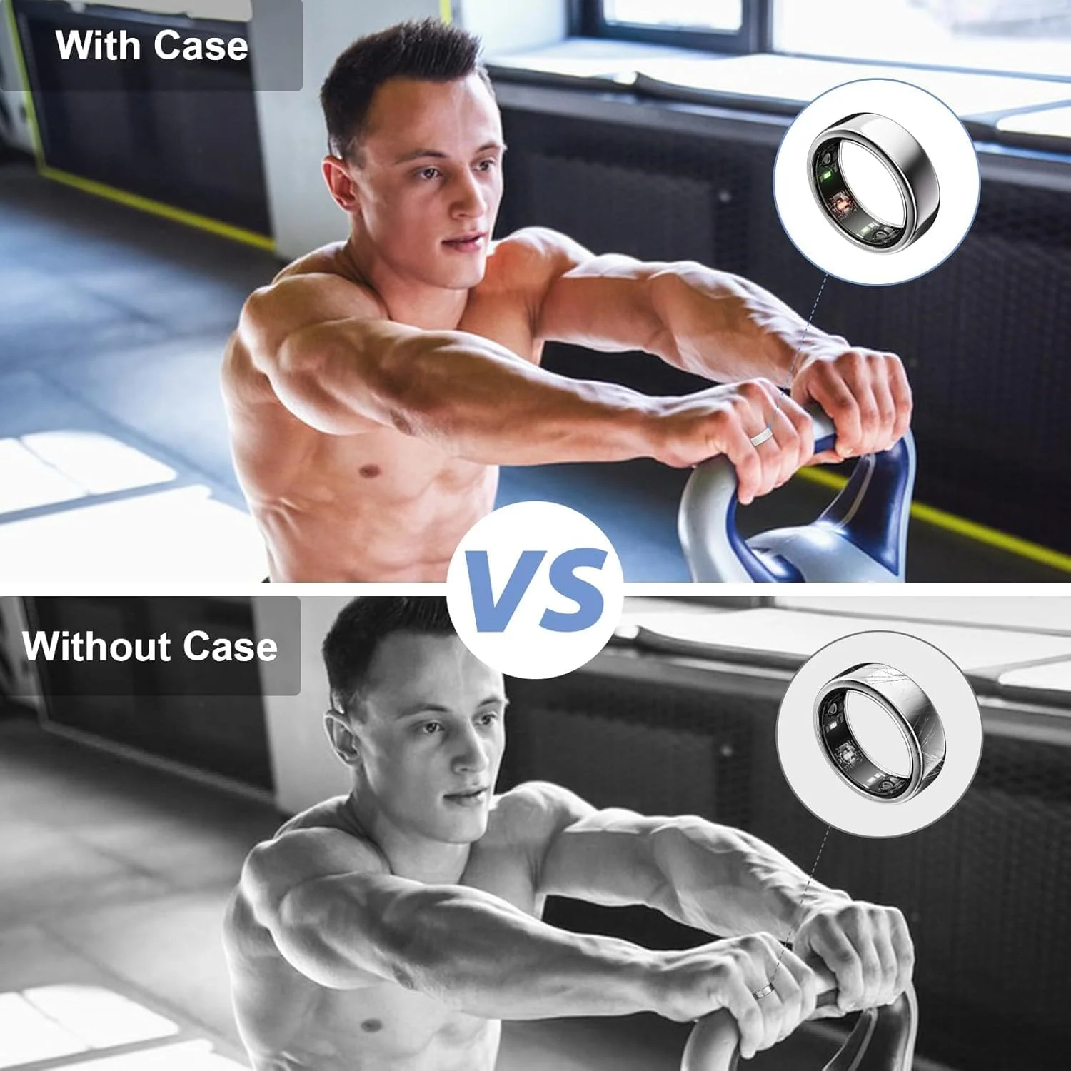 [بسته چهارتایی] محافظ انگشتر هوشمند سازگار با Oura/SAMSUNG Galaxy/ULTRAHUMAN AIR/RingConn، لوازم جانبی قاب سیلیکونی نازک و نرم برای مردان و زنان، سایز M برای 11/12/13/14