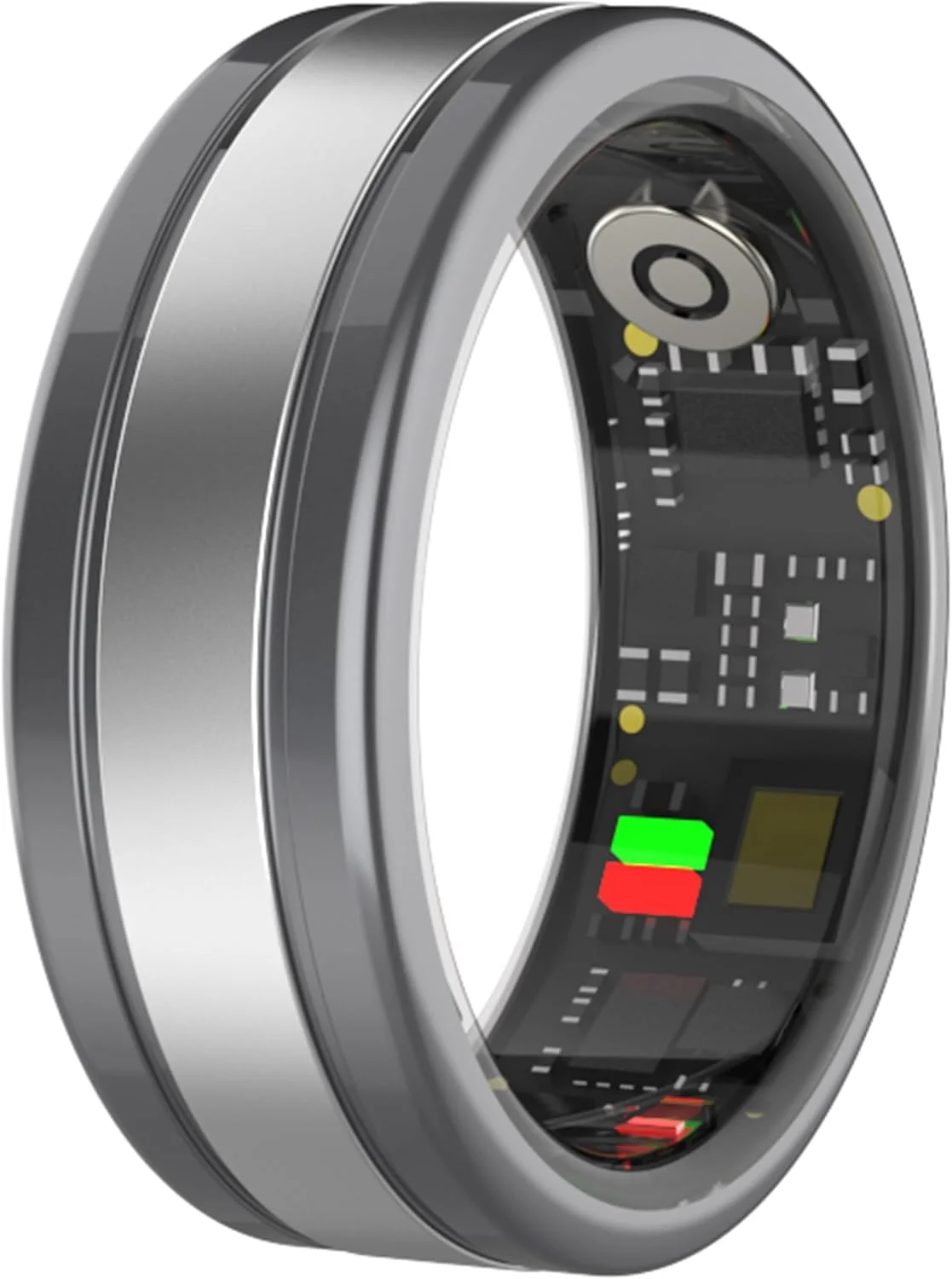 حلقه هوشمند، حلقه ورزشی ضدآب IP68 با قطر 19.9 میلی‌متر، حلقه ردیابی تناسب اندام با پایش ضربان قلب، گام شمار، پایش اکسیژن خون، پایش خواب، عکاسی از راه دور، کنترل ویدیو کوتاه، مشکی