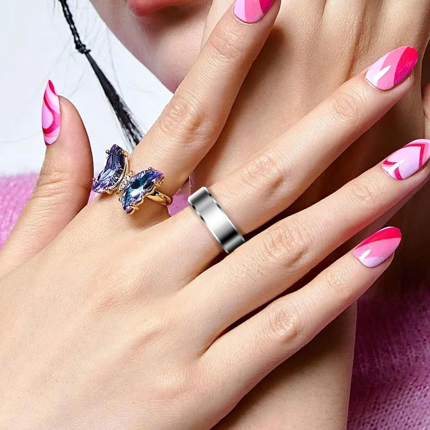 حلقه هوشمند، حلقه ردیاب تناسب اندام ضد آب IP68، حلقه هوشمند سبک وزن بلوتوث ردیاب سلامتی | حلقه خواب ردیاب خواب | حلقه هوشمند ردیاب فعالیت برای مردان و زنان