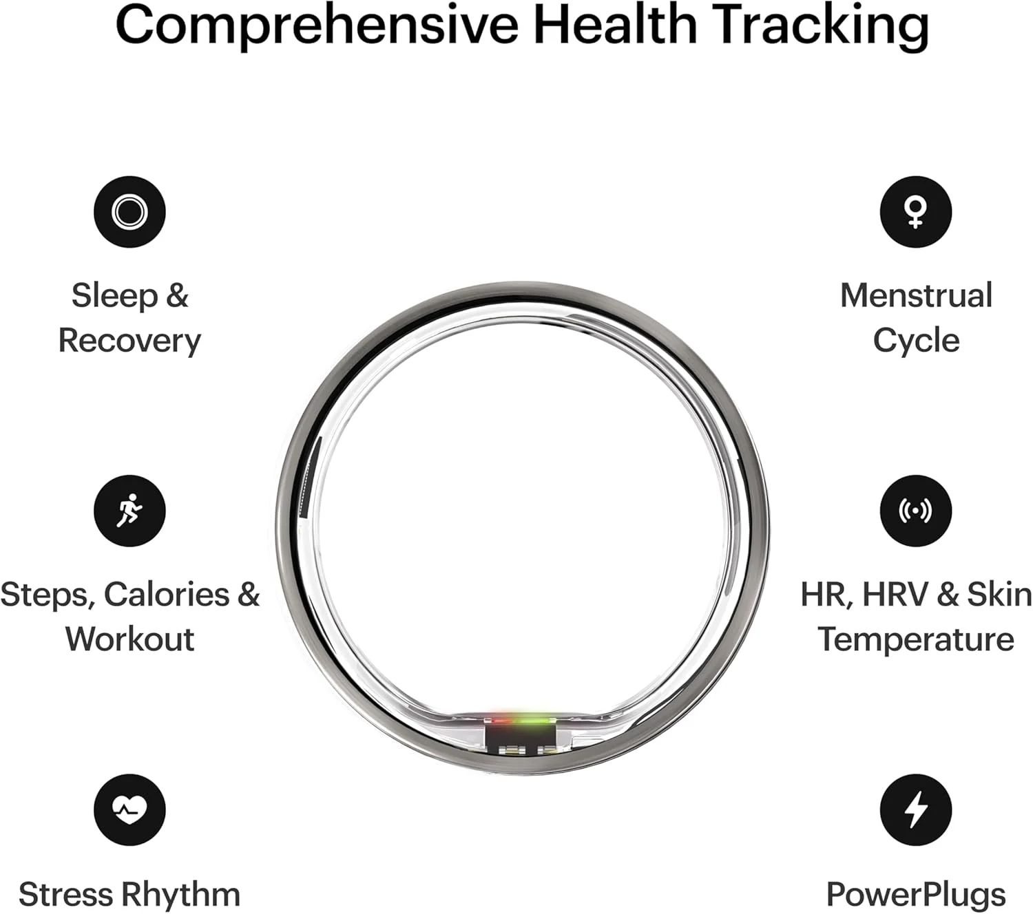 حلقه هوشمند ردیاب سلامت Ultrahuman Ring AIR، ابتدا سایز را با کیت سایزبندی Ultrahuman مشخص کنید، ردیاب خواب، حلقه هوشمند برای آقایان/بانوان، ردیاب تناسب اندام