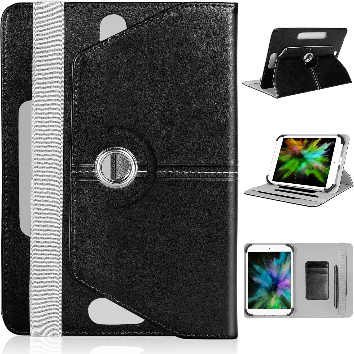 کیف محافظ تبلت یونیورسال 10.1 اینچی UrbanX، مناسب برای گوگل نکسوس 10 P8110، با قابلیت چرخش 360 درجه، استند و جای کارت اعتباری