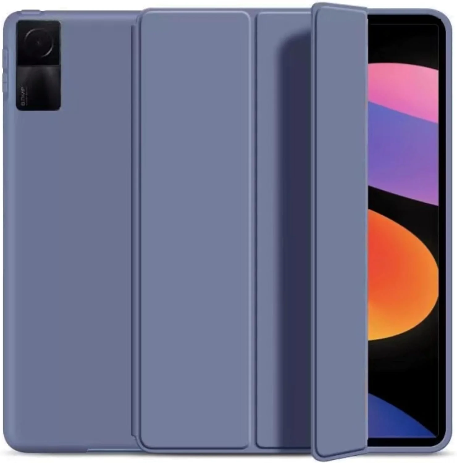 کاور محافظ باریک و سبک NESLIN سازگار با تبلت شیائومی Redmi Pad SE 11 اینچ (2023)، کاور محافظ TPU نرم با عملکرد بیدار/خواب خودکار (بنفش)