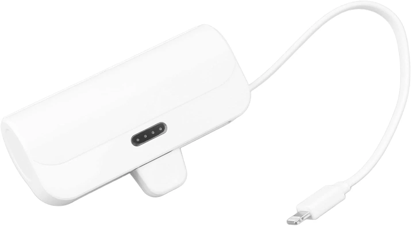 شارژر همراه کوچک قابل حمل با کابل چند منظوره داخلی رابط IOS و Type C 2 در 1 مینی پاور بانک USB C برای شرایط اضطراری - تصویر 2 شارژر همراه کوچک قابل حمل با کابل چند منظوره داخلی رابط IOS و Type C 2 در 1 مینی پاور بانک USB C برای شرایط اضطراری - تصویر 2