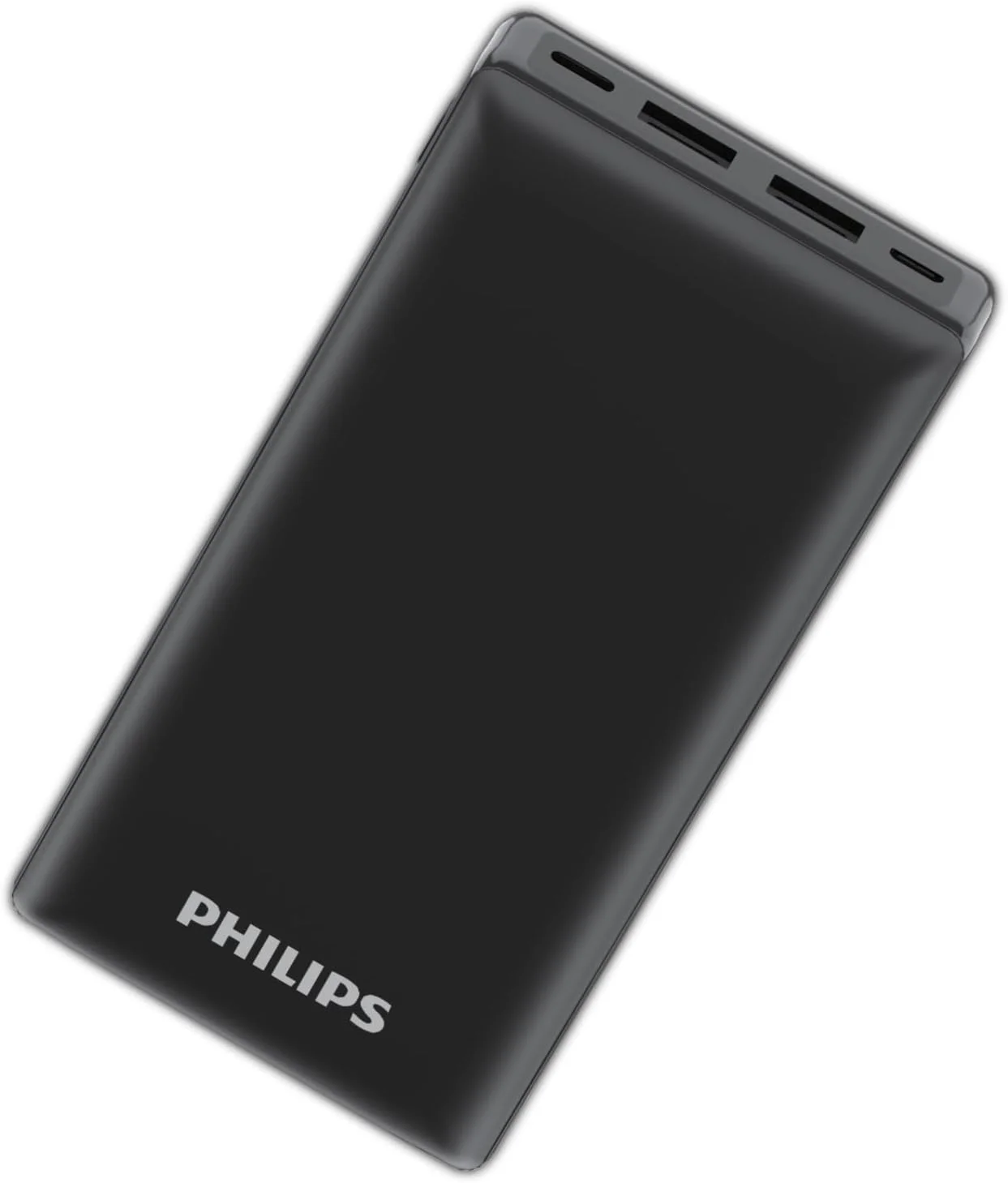 پاور بانک 20000 میلی آمپر ساعتی فیلیپس مدل DLP7721C با پورت های 20W PD & QC3.0، USB-A و Type-C، سازگار با سری iPhone 16/15، Galaxy S25/S24/S23 Ultra، AirPods، به همراه کابل Type-C (مشکی)