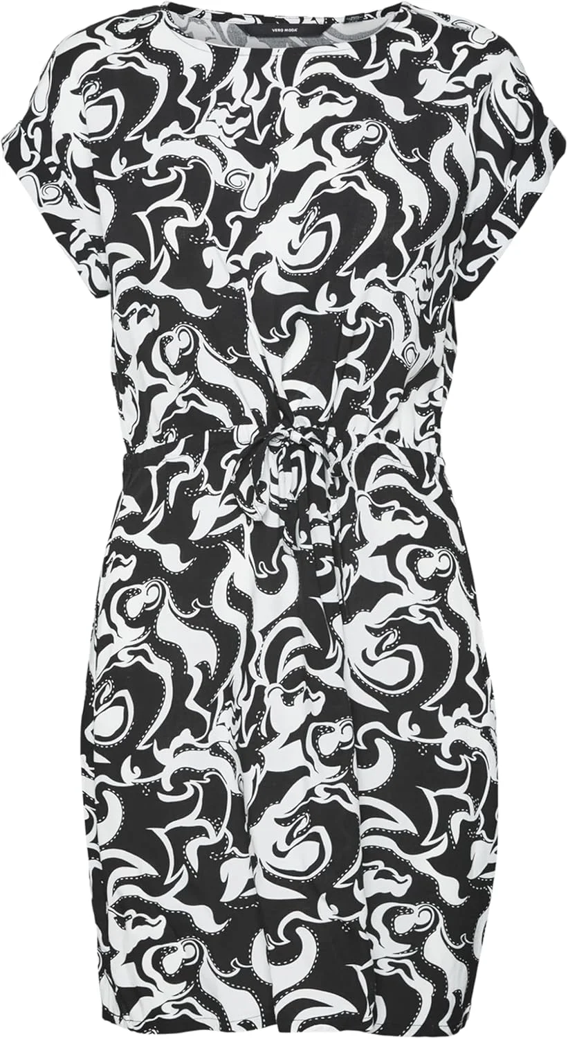 پیراهن کوتاه زنانه ورو مدا مدل Vmeasy Joy آستین کوتاه