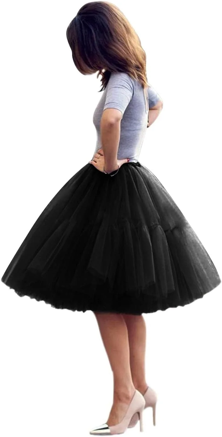 دامن توری میدی چند لایه زنانه Babyonlinedress