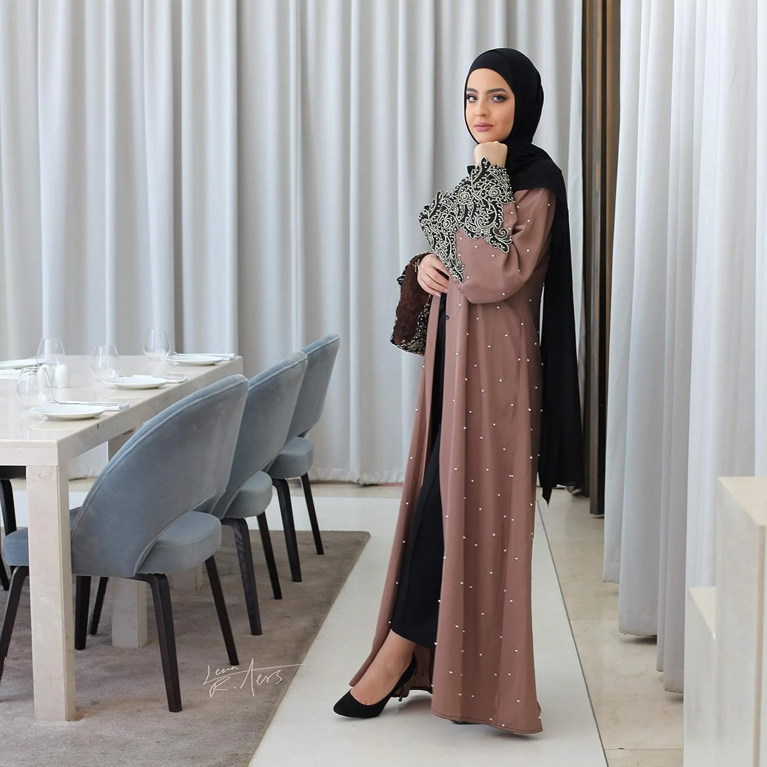 عبای ممتاز نخباء AJ1001A عبای ممتاز نخباء AJ1001A