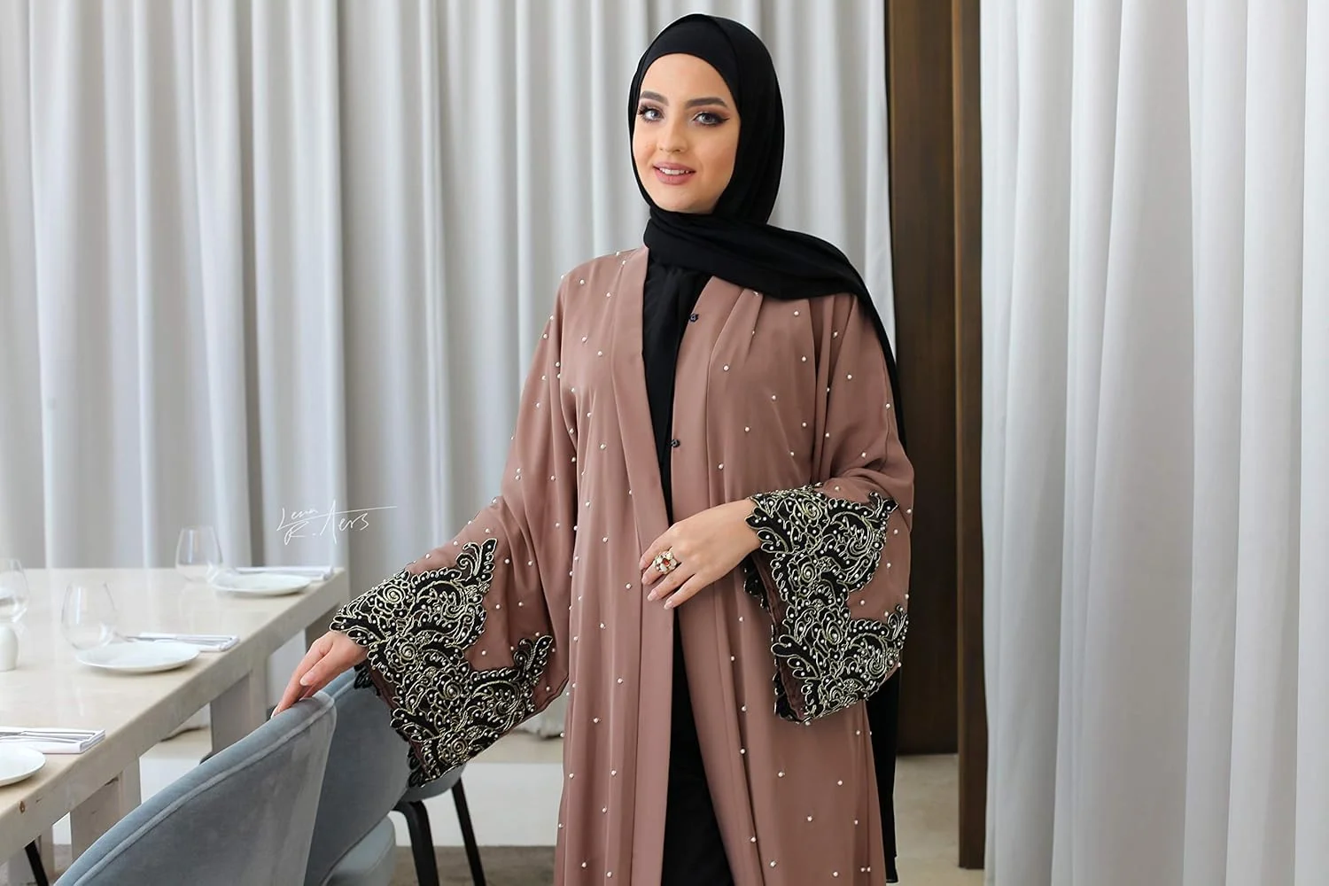 عبای ممتاز نخباء AJ1001A عبای ممتاز نخباء AJ1001A