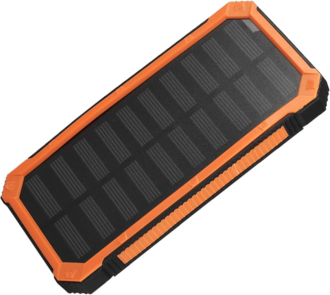 کیت قاب پاوربانک خورشیدی قابل حمل سوراندی 20000mAh با شارژ سریع و دو پورت USB برای دارندگان پاوربانک شارژر موبایل (نارنجی)