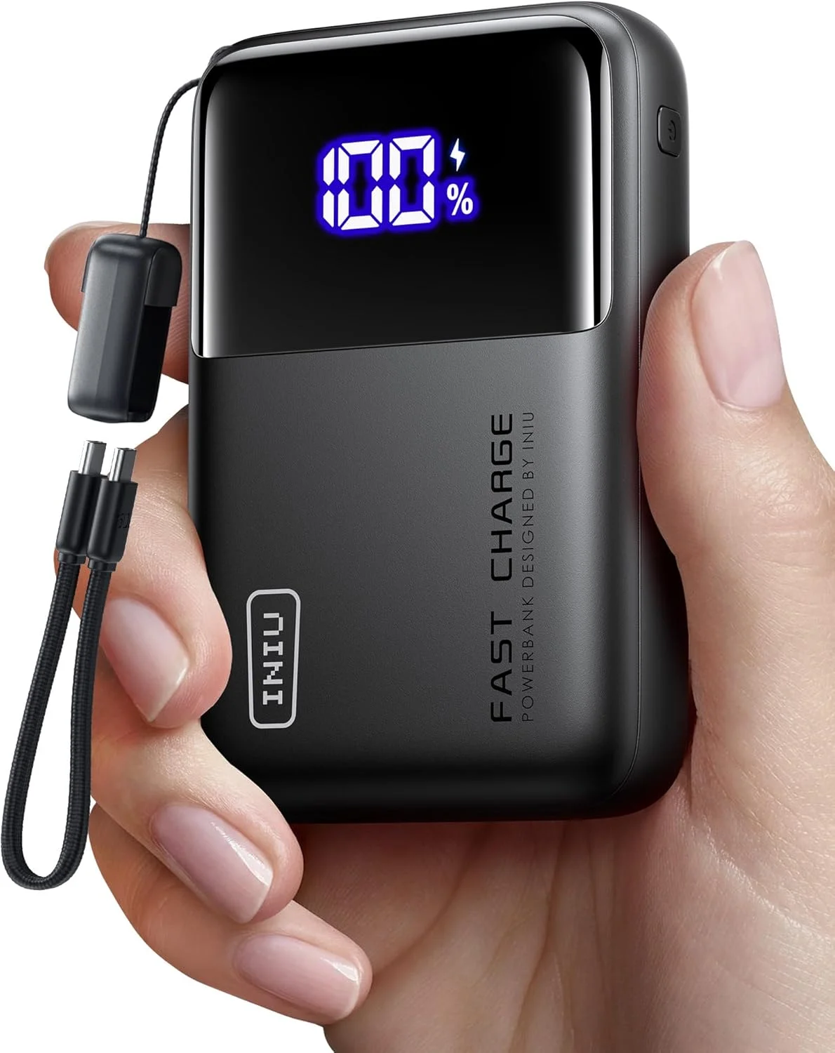 پاور بانک INIU، 20000mAh 65W شارژر قابل حمل فوق العاده جمع و جور USB C لپ تاپ، PD QC شارژ سریع 3 خروجی بسته باتری خارجی برای لپ تاپ MacBook iPad تبلت Steam Deck iPhone 16 15 14 Pro Samsung S22