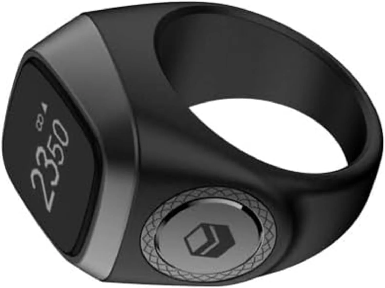 حلقه تسبیح هوشمند ذکر شمار 20 میلی متری مشکی خاکستری، یادآور نماز با فناوری جدید