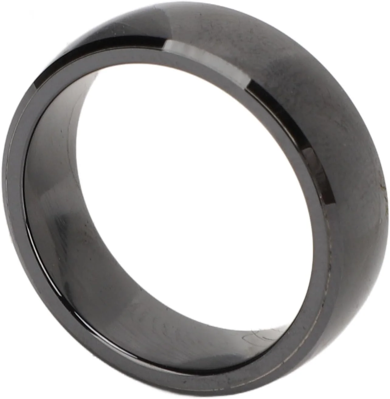 حلقه هوشمند برای آقایان و بانوان، حلقه انگشتی سرامیکی هوشمند قابل حمل برای سیستم کنترل دسترسی و حضور و غیاب، ضد آب IP68، مشکی