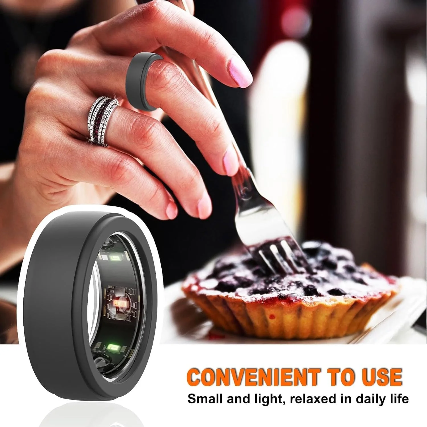 محافظ انگشتر هوشمند فوق العاده نازک 7 عددی - روکش های سیلیکونی نرم و تنفسی برای انگشتر Oura 3، انگشتر Samsung Galaxy، Ultrahuman، RingConn (مناسب برای سایزهای 6-10 ایالات متحده)