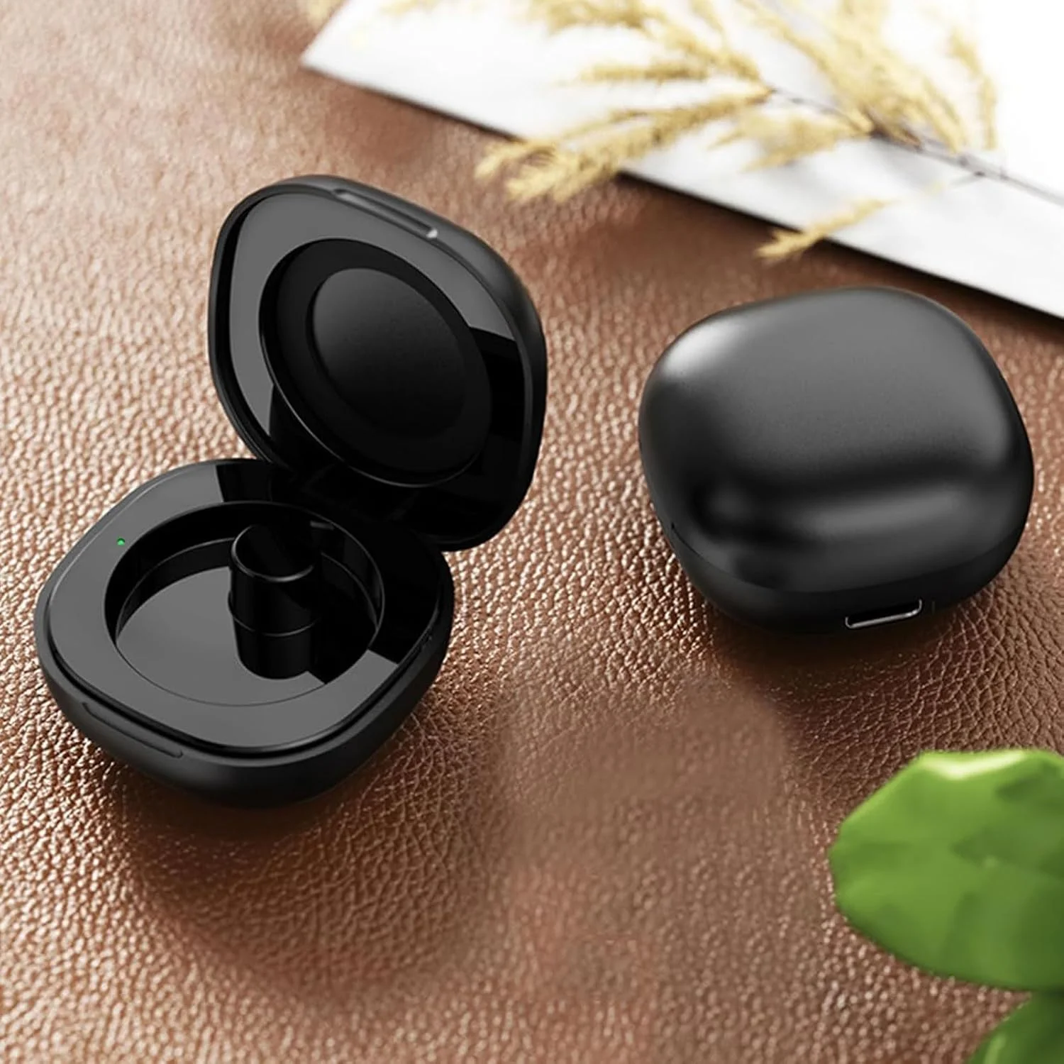 محفظه شارژ هوشمند مغناطیسی برای مدل‌های R02 R03 R06 R11M R8 H01 SR05، جعبه شارژر قابل حمل 200 میلی آمپری با Type C، محفظه شارژ مسافرتی فشرده ABS (بدون حلقه)