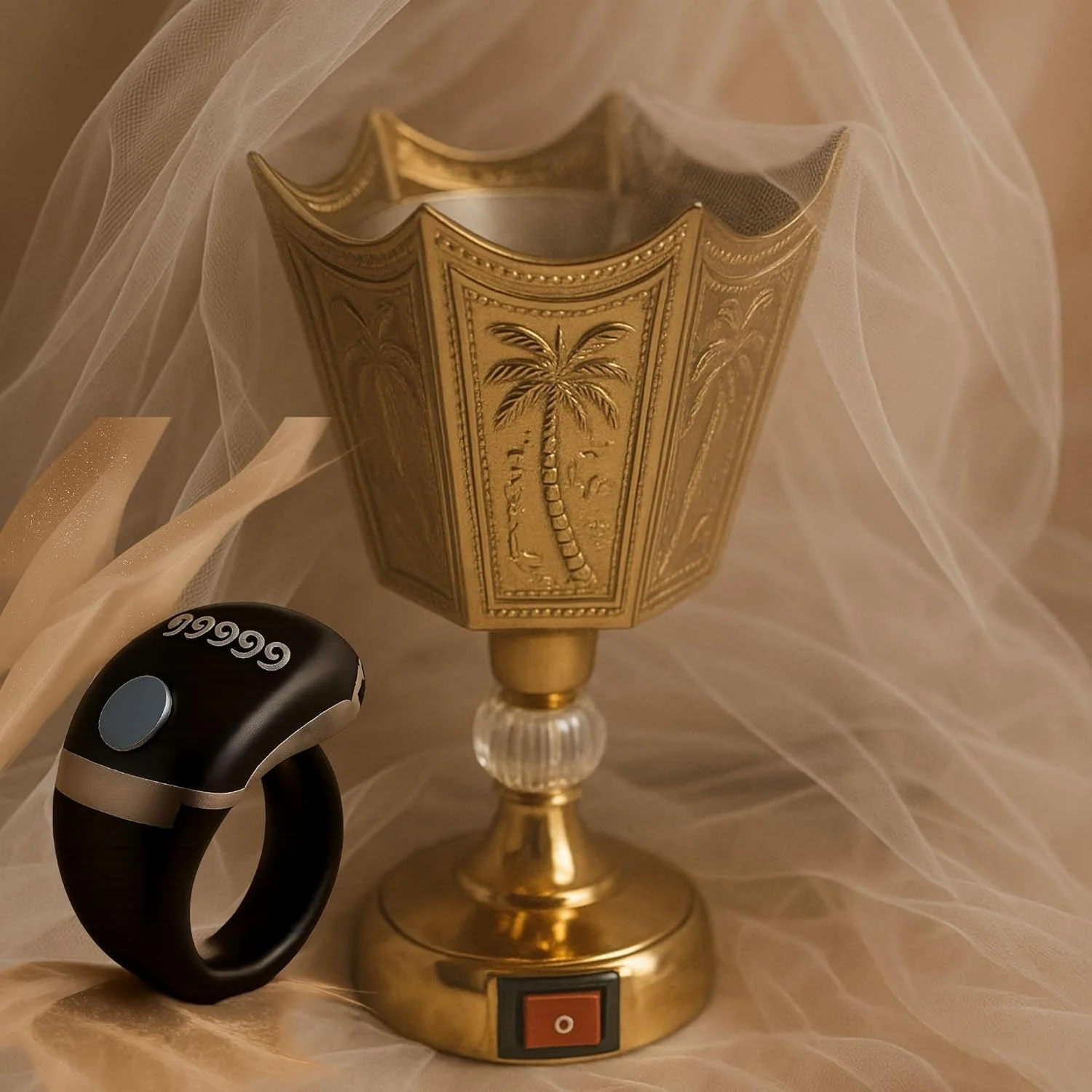 تسبیح سبک وزن، شمارنده تسبیح، انگشتر دعا، تسبیح الکترونیکی، انگشتر هوشمند، هدیه عید فطر و عید قربان و ماه رمضان برای مردان و زنان، انگشتر ذکر iqibla مشکی