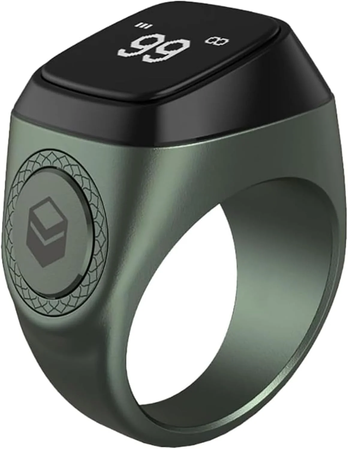 انگشتر تسبیح هوشمند آلیاژ فلزی جدید برای مسلمانان، شمارنده ذکر دیجیتال تسبیح، یادآور 5 وقت نماز، انگشتر شمارنده تالی هوشمند ضد آب بلوتوث