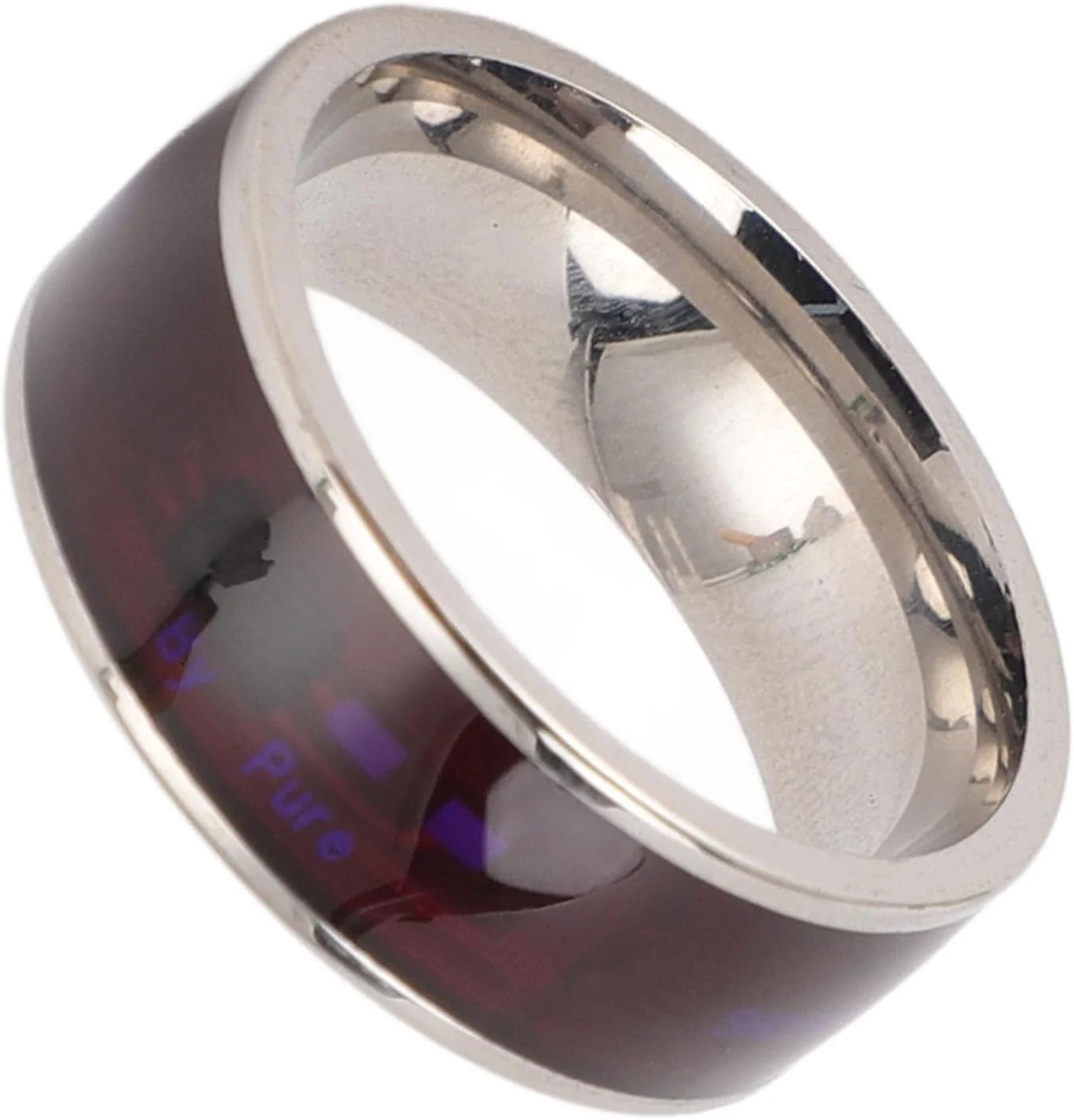 حلقه هوشمند NFC جدید 2024 با تراشه Ntag213 یونیورسال، ضد آب، قابلیت بازنویسی انگشت هوشمند، حسگر همه جانبه برای تلفن همراه (نقره ای)، سایز 9، Genericcdpygxeo7f-15