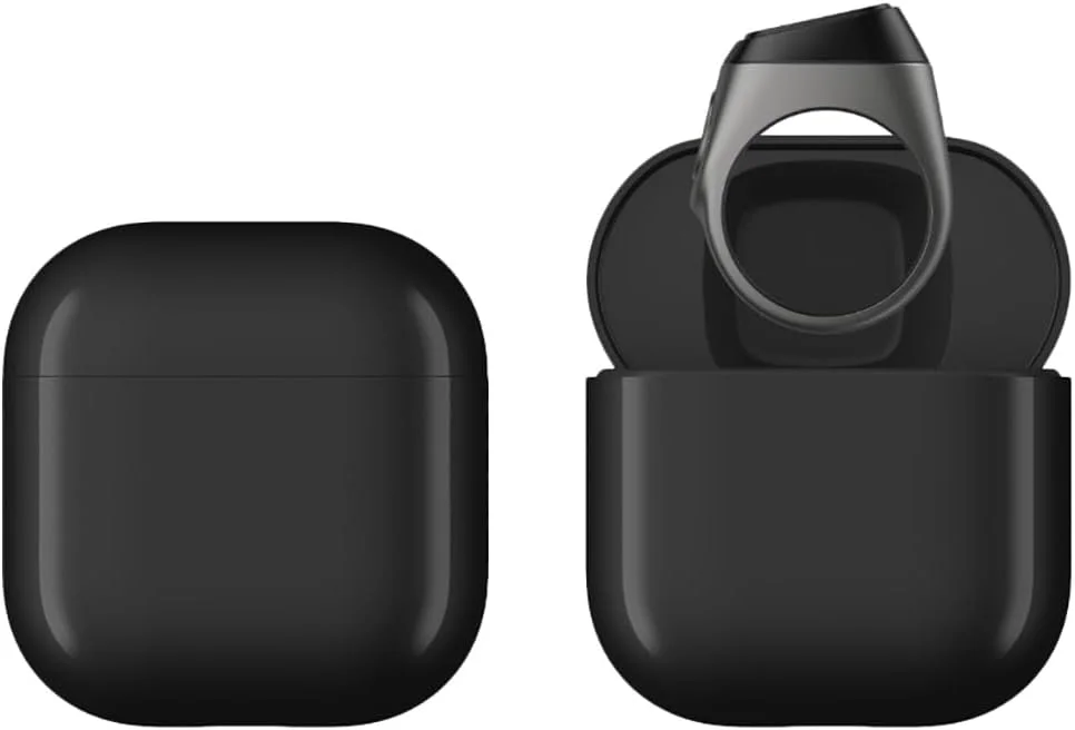 حلقه ذکر هوشمند تسبیح با نمایشگر OLED 0.42 اینچی، حلقه هوشمند فلزی با قابلیت شمارش تسبیح و یادآوری 5 زمان نماز، حلقه ذکر هوشمند iQibla مدل M02، حلقه ذکر هوشمند فلزی با عمر باتری طولانی، سایز 22 میلی متر، رنگ گرافیت