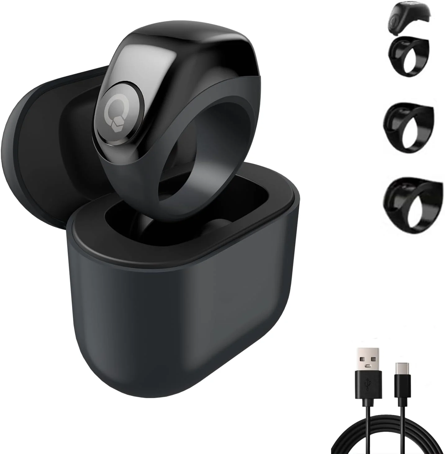 انگشتر هوشمند، نماز مسلمانان، یادآوری زمان نماز، انگشتر تسبیح هوشمند، صفحه نمایش 0.55 اینچی OLED، شمارنده تسبیح، انگشتر هوشمند ضد آب IP67، 3 نوع انگشتر متغیر، با جعبه شارژ عمر باتری فوق العاده طولانی