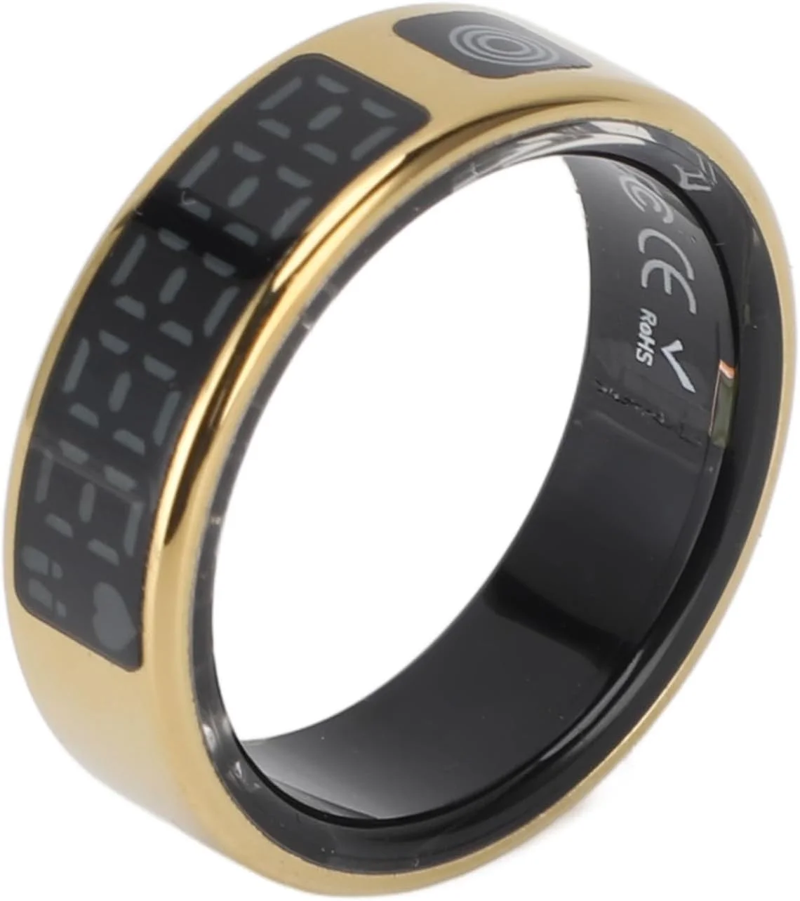 حلقه هوشمند Annadue برای زنان و مردان، حلقه ردیاب سلامت و تناسب اندام IP68 با حالت های ورزشی متنوع، جنس استیل ضد زنگ، کنترل حرکات هوشمند، پشتیبانی از اتصال APP (شماره 8)