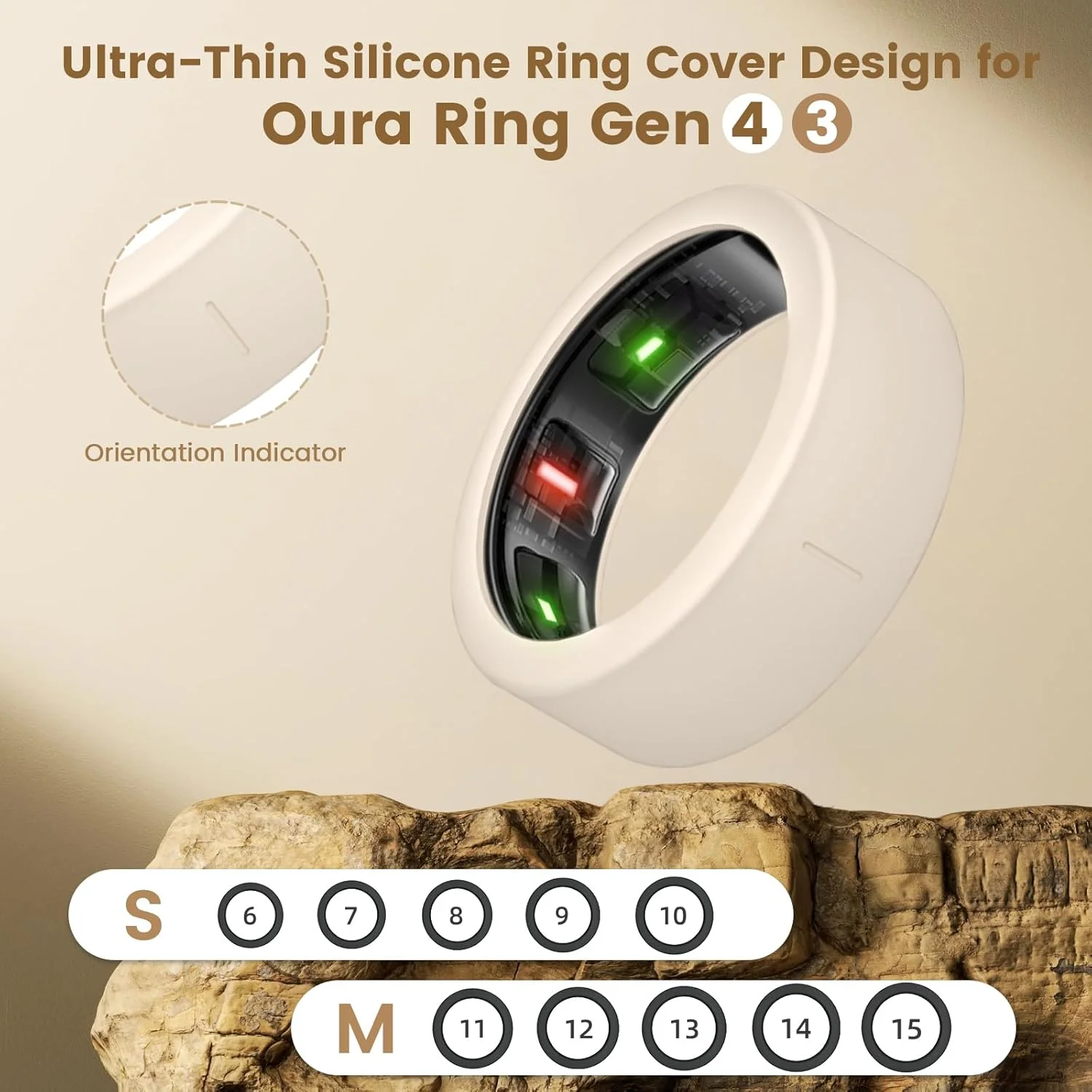 کاورهای فوق نازک سازگار با حلقه Oura نسل 4/کاور Oura نسل 3، محافظ سیلیکونی الاستیک ضد خش، لوازم جانبی حلقه هوشمند برای حلقه ULTRAHUMAN AIR، مناسب بانوان و آقایان، بسته 4 عددی