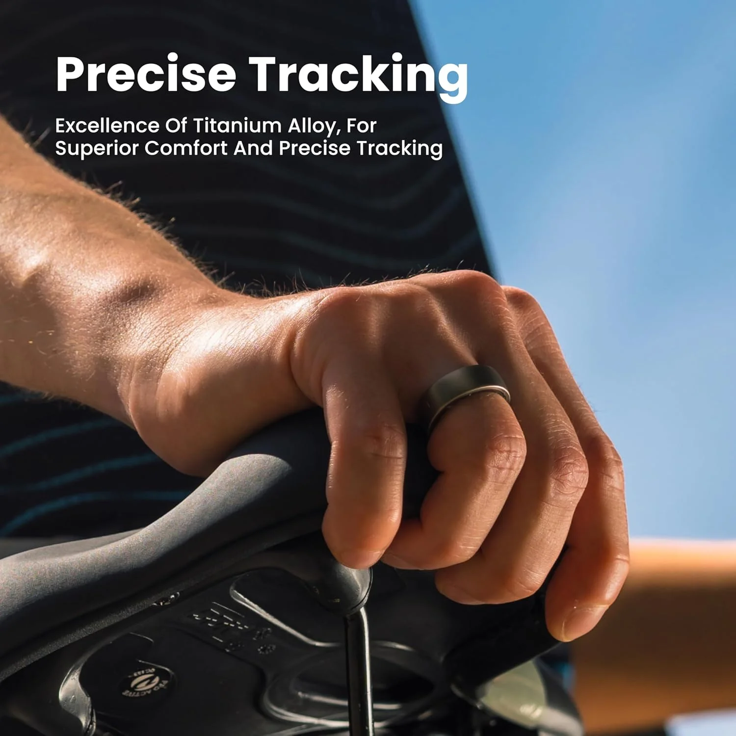 حلقه هوشمند آمازفیت هلیو، بدون نیاز به اشتراک، پایش خواب، ضربان قلب، استرس، شارژ سریع 1.4 ساعته، سازگار با آیفون و اندروید، آلیاژ تیتانیوم، مقاوم در برابر آب (سایز 12)