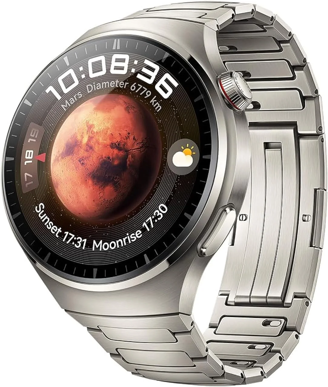 ساعت هوشمند HUAWEI Watch 4 Pro، شیشه یاقوت کبود کروی، بررسی سریع سلامتی، تماس سلولی eSIM، حلقه‌های فعالیت جدید، عمر باتری 21 روزه، تجزیه و تحلیل ECG، سازگار با اندروید و iOS، تیتانیوم