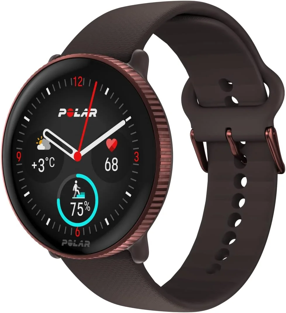 ساعت هوشمند GPS Polar Ignite 3 - مناسب برای تناسب اندام و سلامتی، تجزیه و تحلیل خواب، صفحه نمایش AMOLED، ردیاب فعالیت 24/7، ضربان قلب، تمرینات شخصی و راهنمای صوتی بی‌درنگ