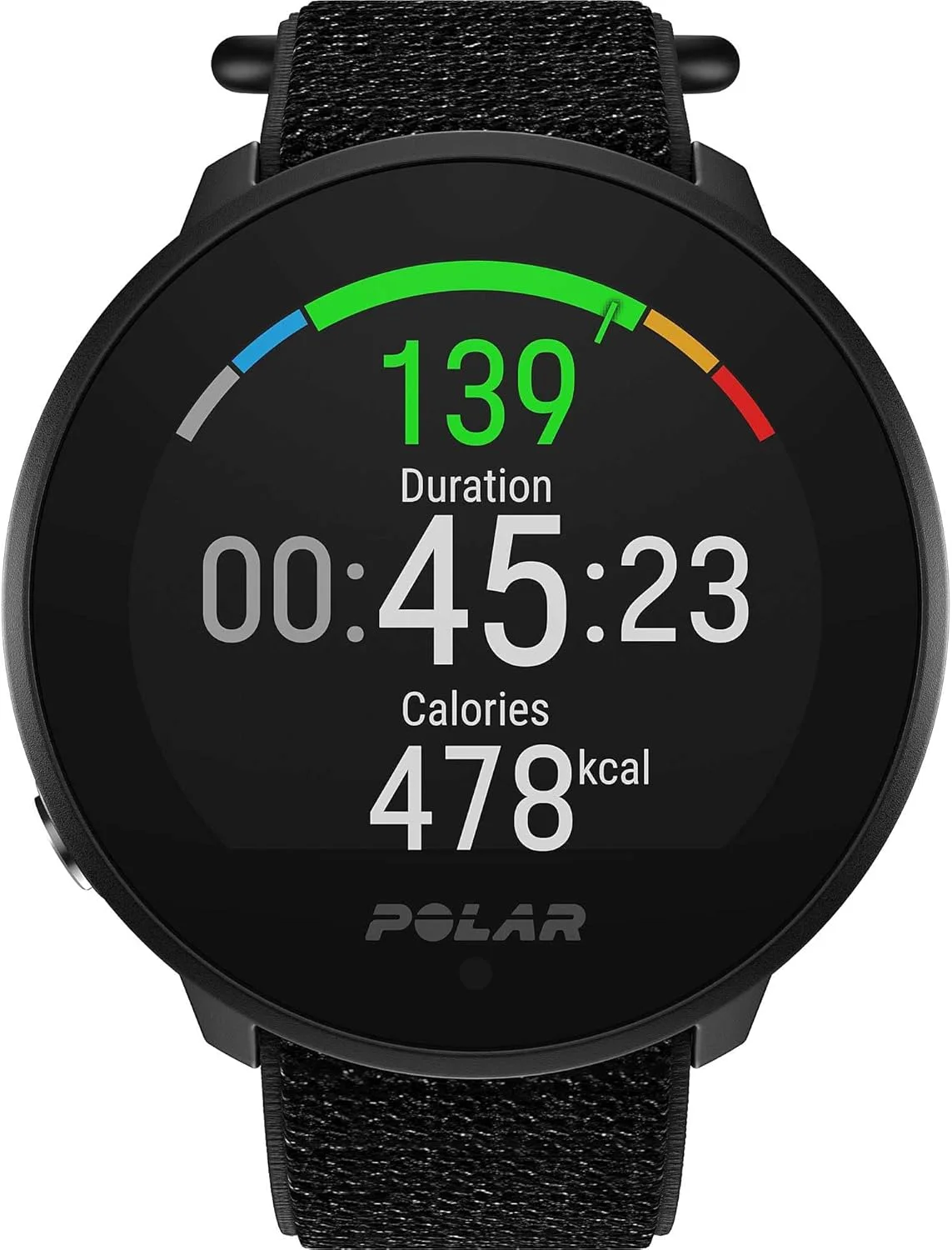ساعت هوشمند ورزشی ضدآب Polar Unite برای آقایان و بانوان با GPS متصل، ردیابی خواب، راهنمایی تمرین روزانه، اندازه گیری ریکاوری - مانیتور ضربان قلب مچی - مشکی، S-L