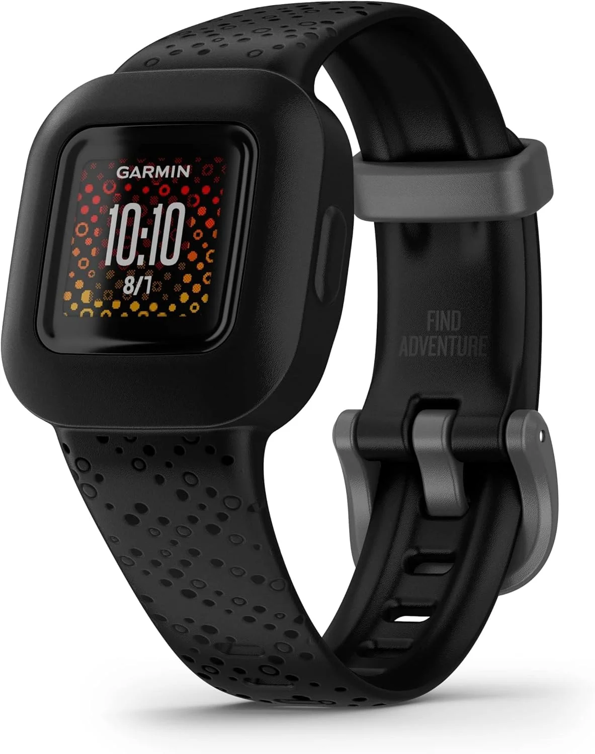 گارمین Vivofit Jr. 3 - مشکی کیهانی با باتری قابل تعویض آسان | صفحه نمایش رنگی و گزینه های مختلف صفحه ساعت | پیگیری قدم ها، خواب و فعالیت روزانه فرزندان شما