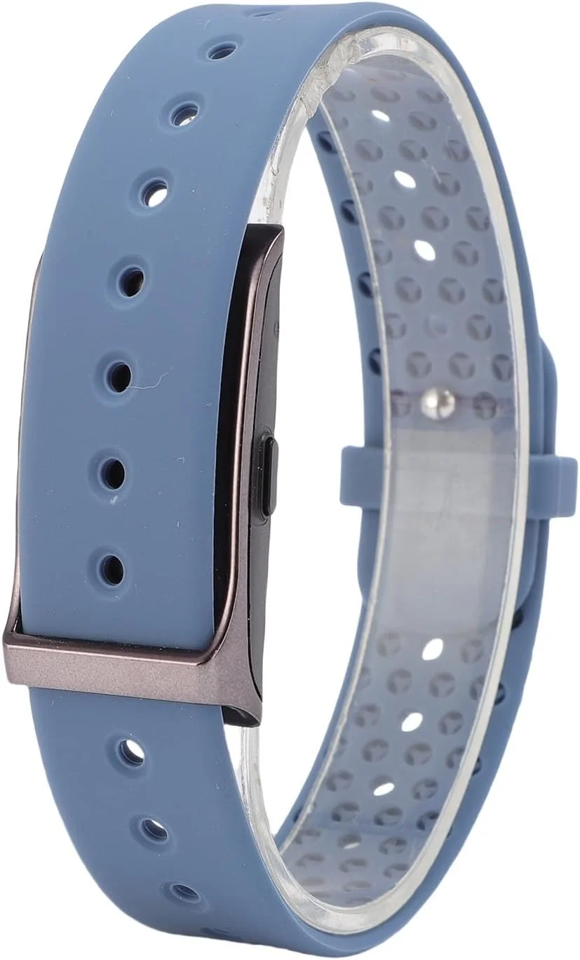 دستبند هوشمند Asixxsix، مچ بند ضد آب 10 متری با برنامه، باتری 40 روزه، 127 حالت ورزشی، پایش خواب، بند ردیاب برای ردیابی فعالیت ورزشی و خواب (آبی)